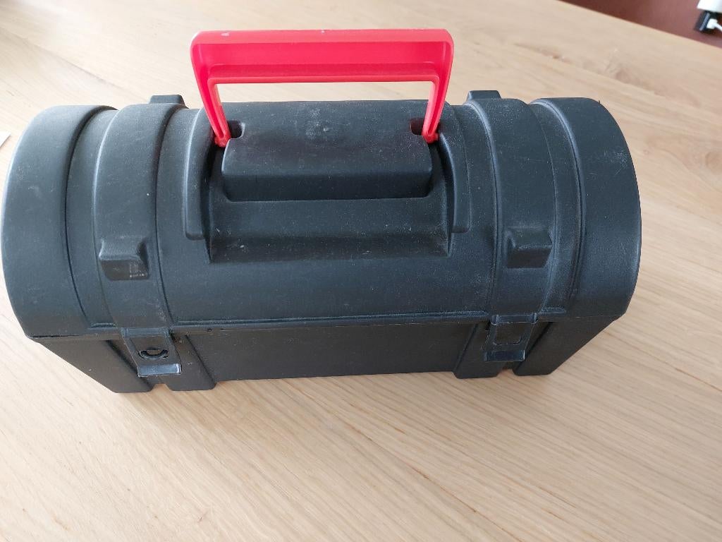 toolbox 1 sluiting kapot afm.ong.33x15x18cm (versturen niet), Gebruikt, Overige thema's, Overige typen, Kunststof