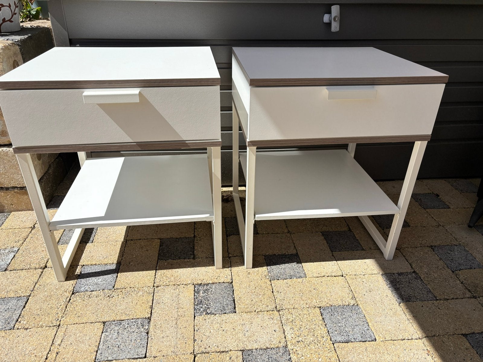 IKEA Trysil nachtkastjes - Zo goed als nieuw, Huis en Inrichting, Slaapkamer | Nachtkastjes, Ophalen, Zo goed als nieuw, Minder dan 45 cm