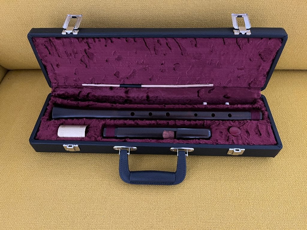 tenorblokfluit Moeck consort renaissancegrepen, Ophalen of Verzenden, Zo goed als nieuw, Tenor, Met koffer, hoes of etui