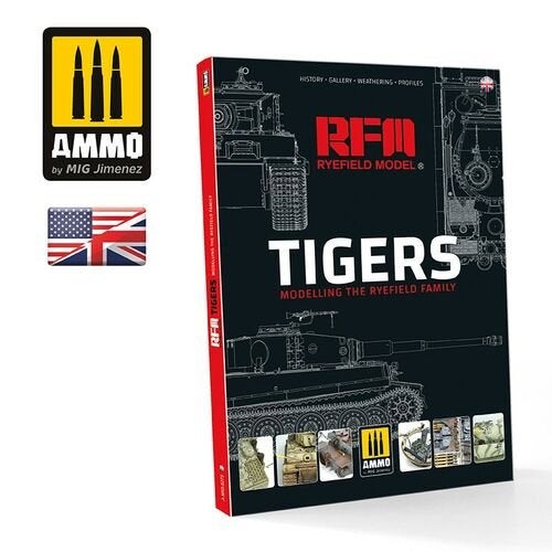 D-14,BOEK,AMMO of Mig Jimenez 6273 Tigers – Modelling the Ry, Ophalen of Verzenden, Gebruikt, 1:32 tot 1:50