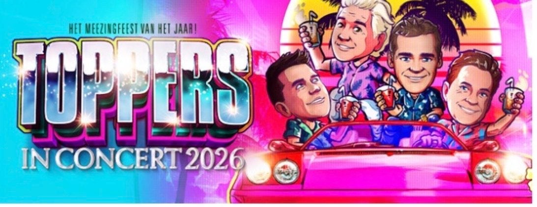 Toppers 2x tickets vrijdag 19 juni rij 1 zitplaatsen Silver, Twee personen, Juni