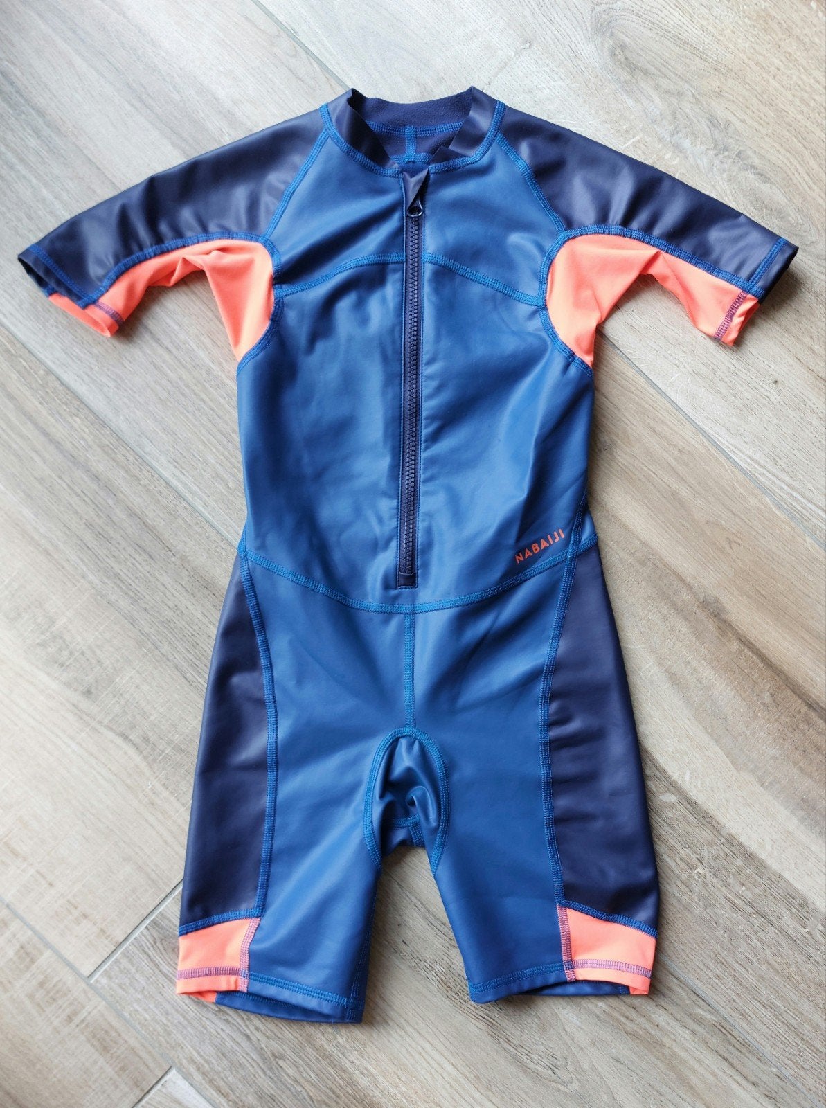Zwemshorty Nabaiji  jongens 100 Kloupi blauw/rood, Nabaiji, Zo goed als nieuw, Jongen, Overig