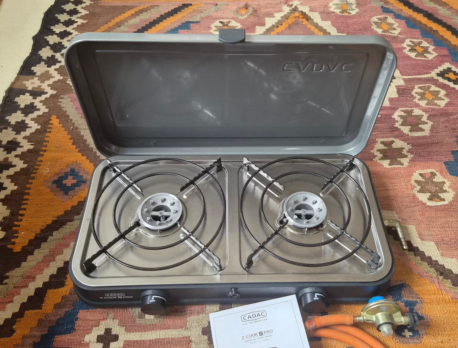 Cadac Dometic 2 Cook 2 Pro incl. gasfles en grillplaat, Ophalen, Gebruikt