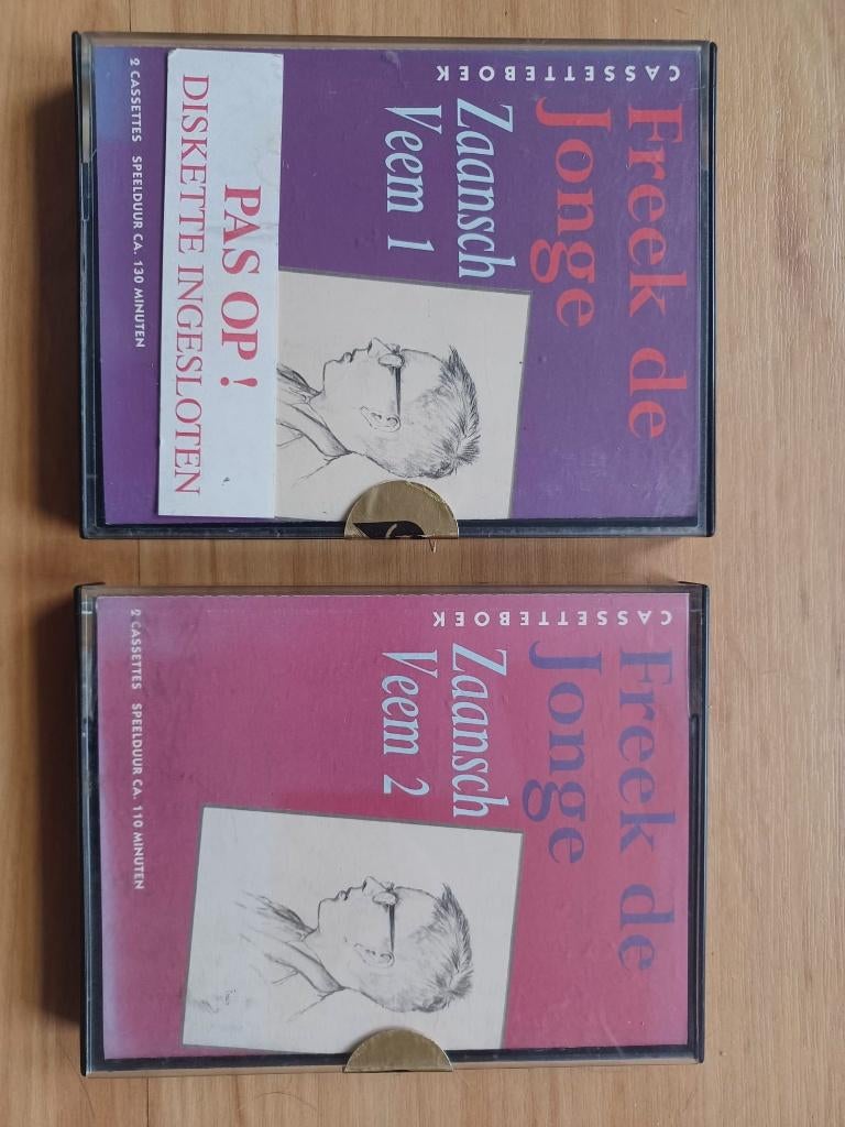 Freek de Jonge Zaansch Veem 1 en 2 (4 Cassetteboeken)   25vp, Ophalen of Verzenden, Diverse, Cassette