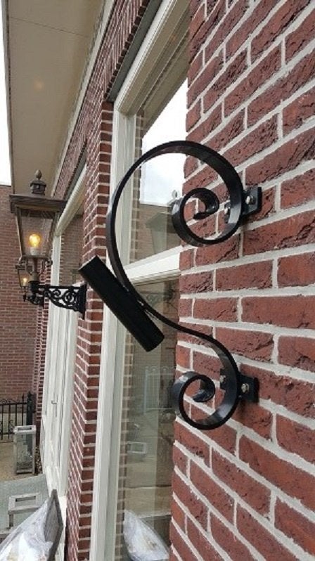 Vlaggenstokhouder smeedijzer NIEUW, Tuin en Terras, Tuinwanddecoratie, Ophalen of Verzenden, Nieuw