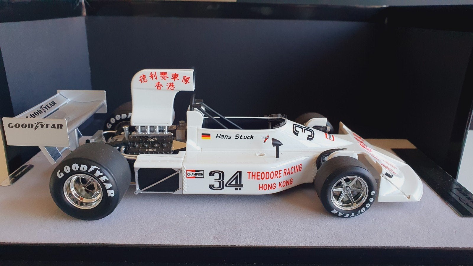Tecnomodel 1/18 March 761 1976 Long Beach GP H. Stuck, Ophalen of Verzenden, Nieuw, Auto, Overige merken