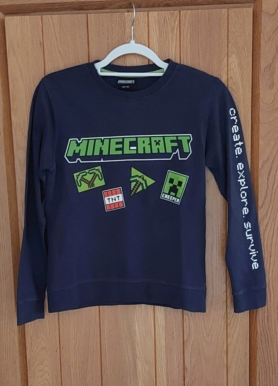 Zeeman, Minecraft trui, maat 146-152, Ophalen, Zeeman, Trui of Vest, Zo goed als nieuw