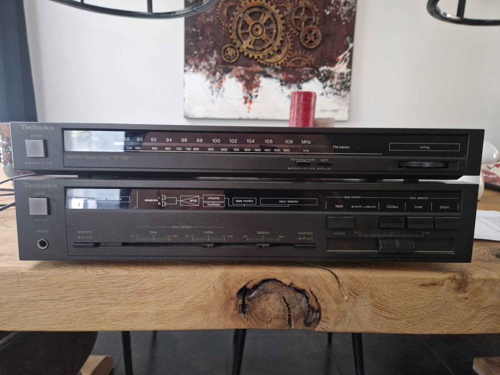 Technics SU-300 Versterker & ST-300 Tuner, Overige merken, Tuner of Radio, Zo goed als nieuw, Losse componenten