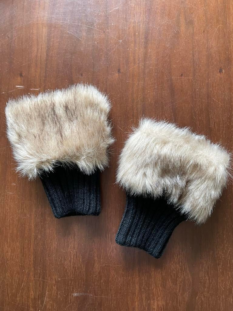 Sierboordjes voor laarzen met imitatiebont, Kleding | Dames, Ophalen of Verzenden, Zo goed als nieuw, Handschoenen