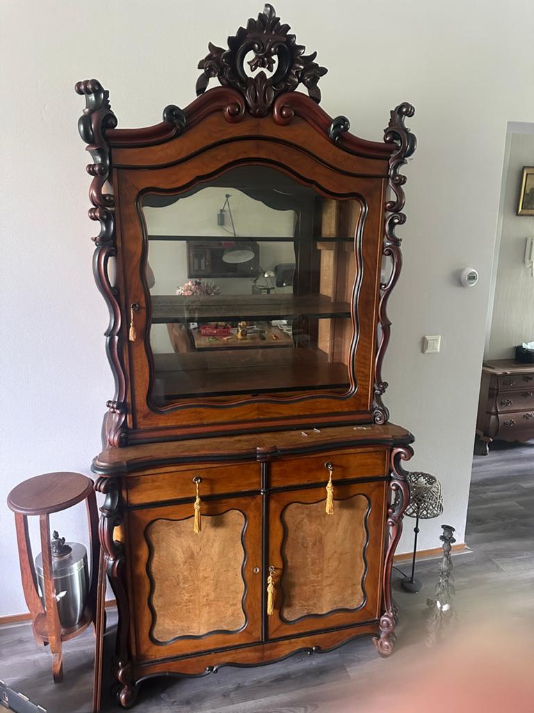 Bonheur kast / vitrine / antiek / vintage, Huis en Inrichting, Ophalen, 25 tot 50 cm, 50 tot 100 cm, Minder dan 100 cm