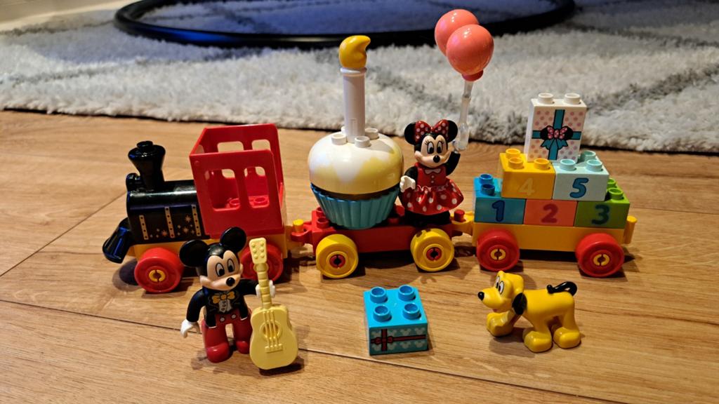 Duplo Verjaardagstrein Mickey & Minnie, Kinderen en Baby's, Speelgoed | Duplo en Lego, Ophalen, Zo goed als nieuw, Duplo