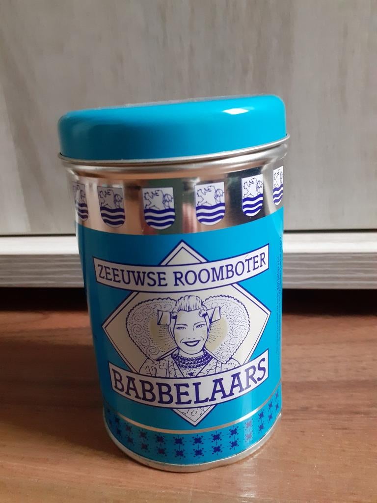 Blikje Zeeuwse roomboter babbelaars, Ophalen of Verzenden, Overige