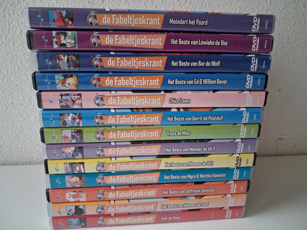 13 x De Fabeltjeskrant, Cd's en Dvd's, Europees, Tekenfilm, Alle leeftijden, Ophalen of Verzenden