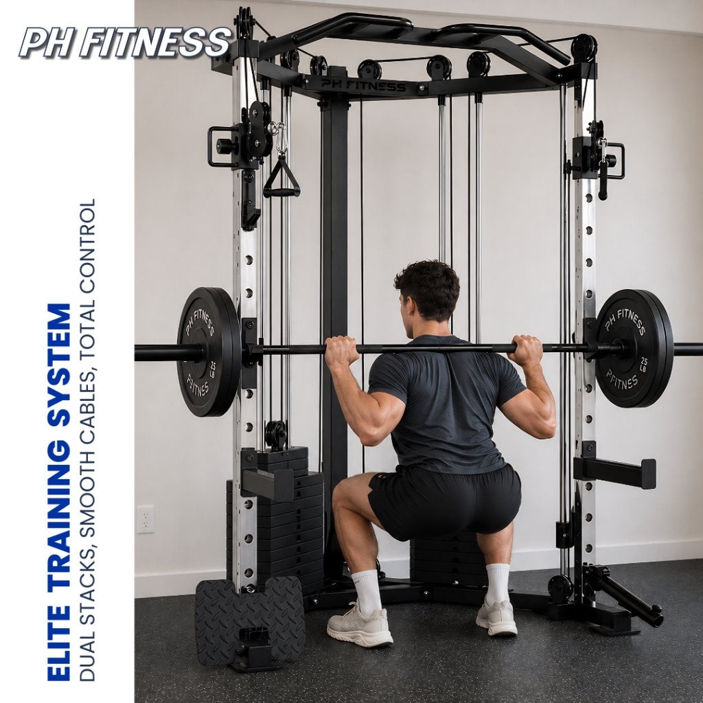 Corner Cable Crossover Smith Machine - 160KG Weight Stack, Nieuw, Ophalen of Verzenden, Info@phfitness.nl, Zurichstraat 20