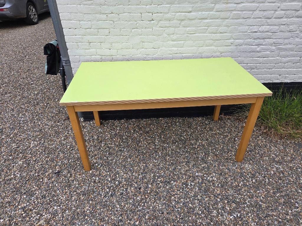 Tafel, Huis en Inrichting, Tafels | Eettafels, Ophalen, Gebruikt, 100 tot 150 cm, Eikenhout