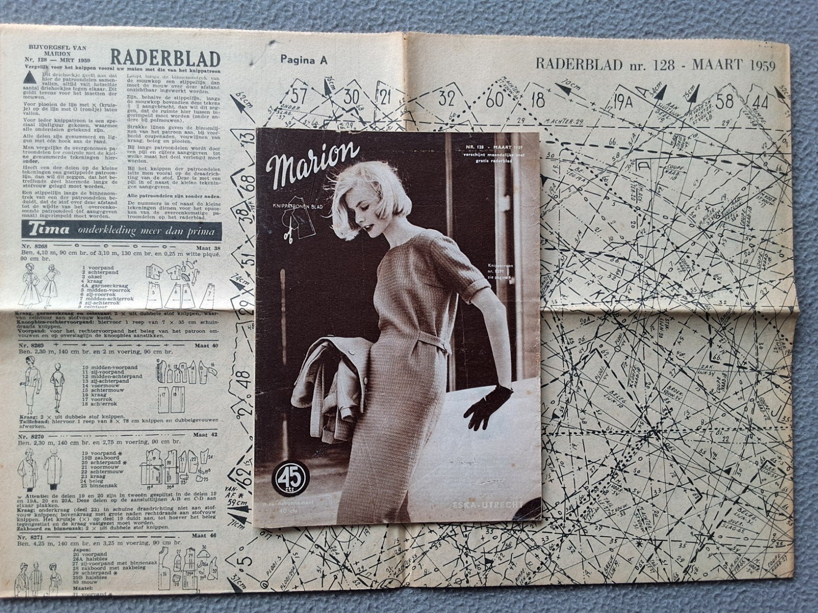 marion kledingpatronen 1958, Ophalen of Verzenden, Gebruikt, Vrouw, Marion