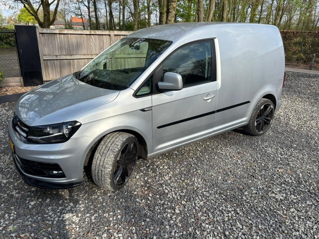 Volkswagen Caddy 2.0TDI 185PK, cruise control, Navi, leer, Auto's, Bestelauto's, Particulier, Adaptive Cruise Control, Airconditioning