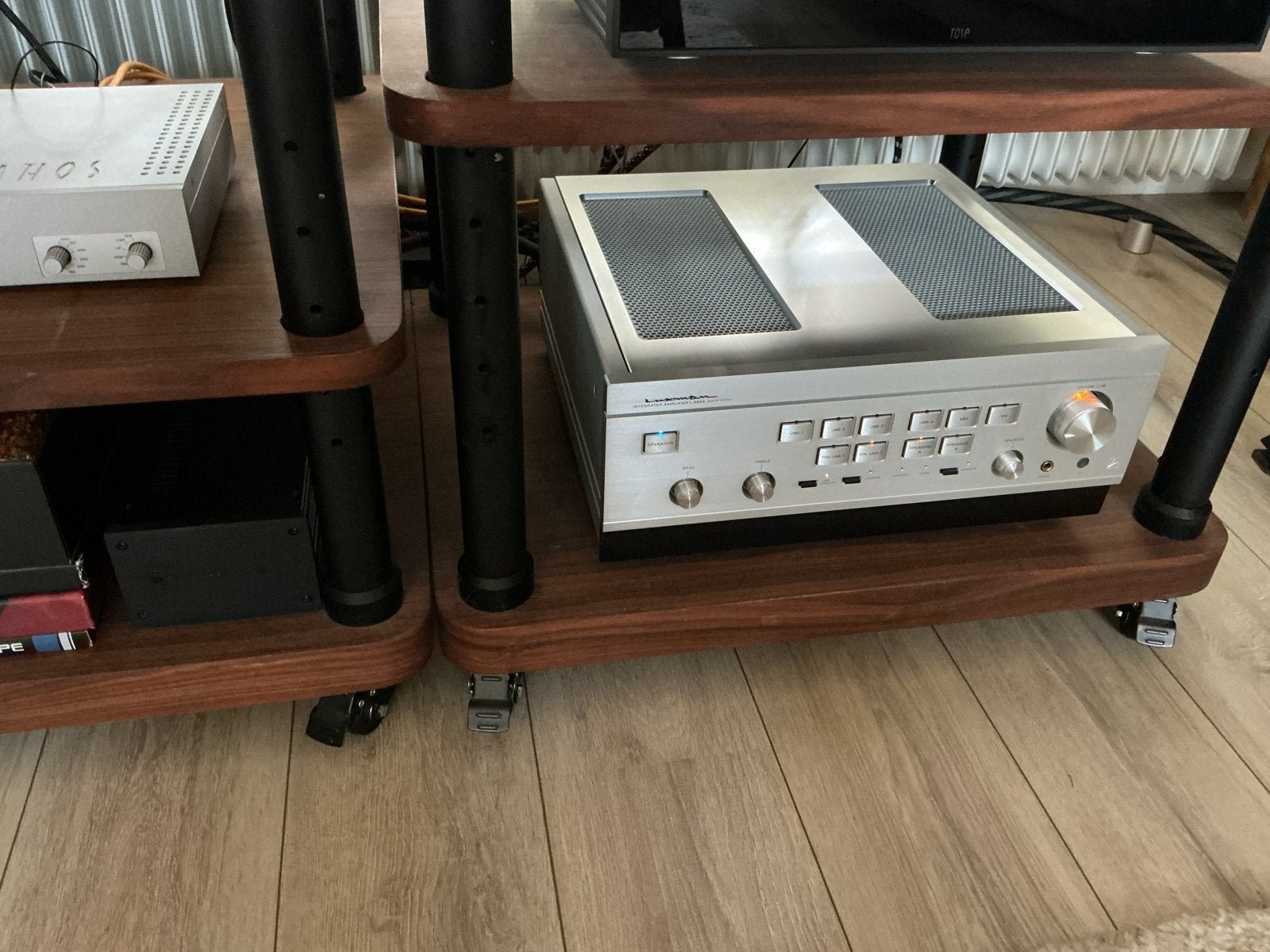 Luxman L-595ASE Geïntegreerde Versterker - Nieuwstaat, Ophalen of Verzenden, Zo goed als nieuw, Overige merken