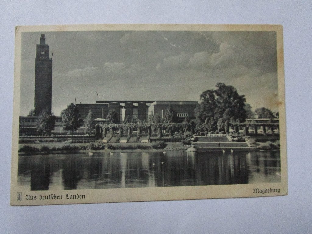 Ansichtkaart Magdeburg - Aus Deutschen landen 1936, Verzamelen, Ansichtkaarten | Buitenland, Verzenden, 1920 tot 1940, Gelopen