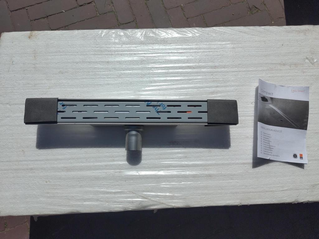 Easydrain Compact 30 afvoergoot 50cm RVS, Doe-het-zelf en Verbouw, Ophalen, Nieuw, Rvs, Douche