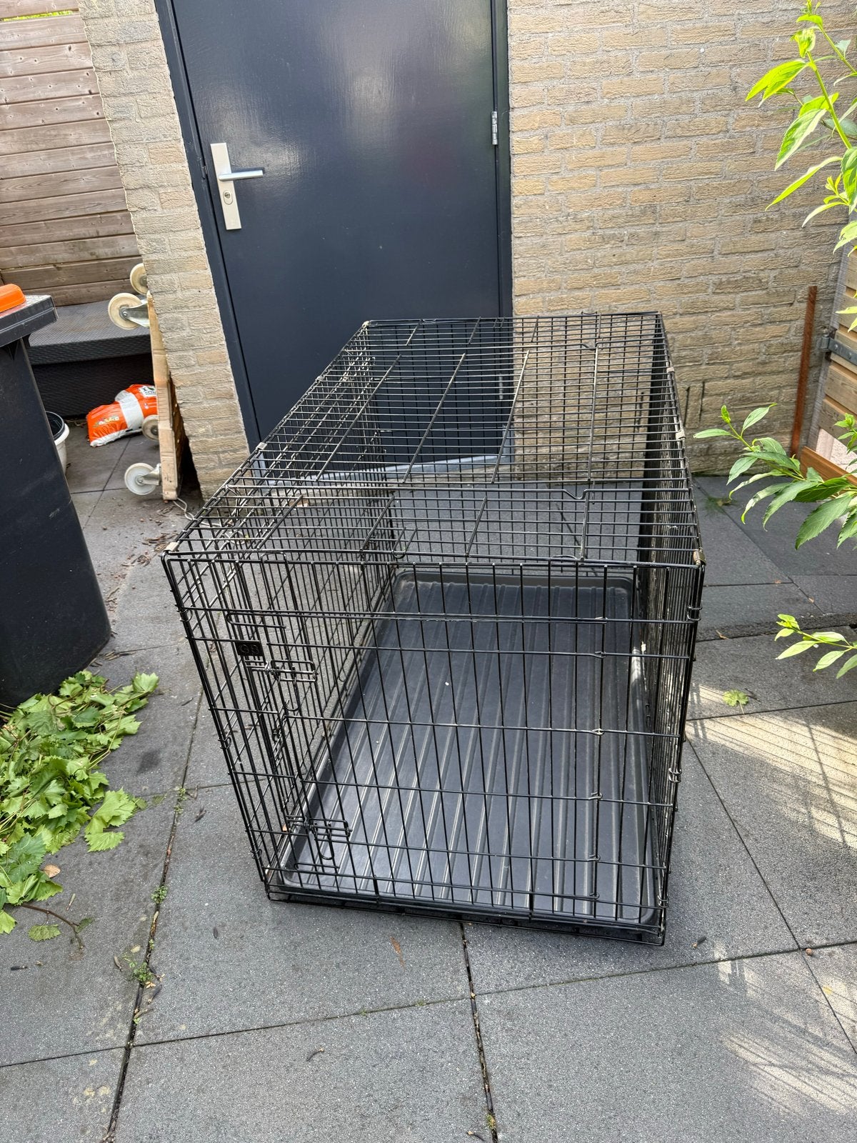 Hondenbench 120 x 75 met schuifdeur, Dieren en Toebehoren, Ophalen, Gebruikt