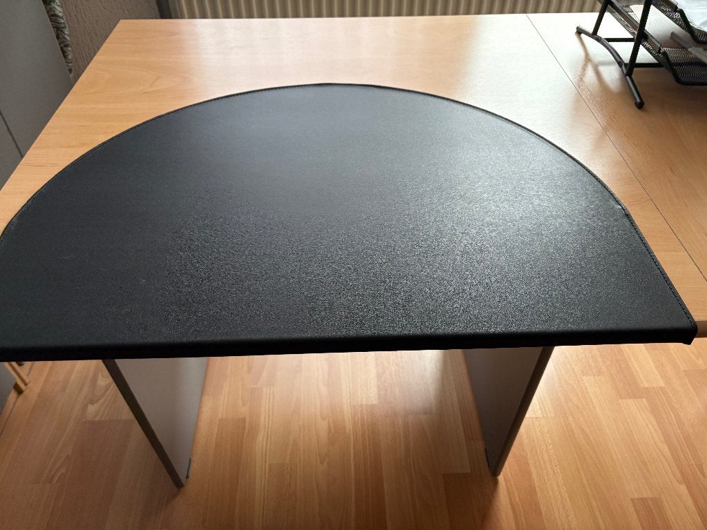 Te koop mooi leren bureau blad kleur zwart, Ophalen, Zo goed als nieuw