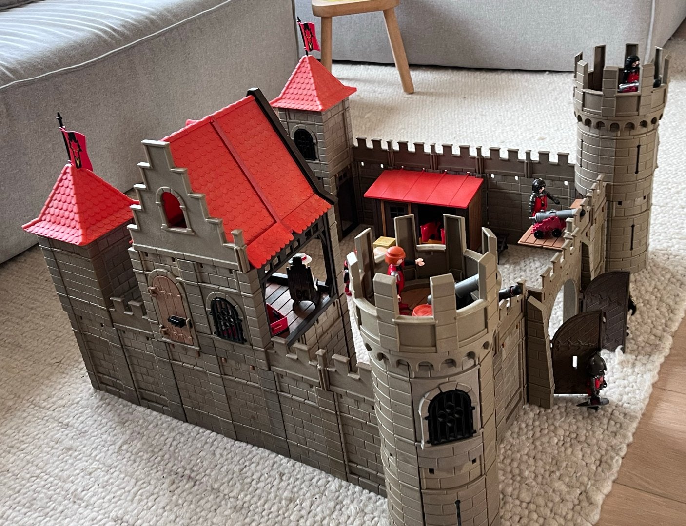 Playmobil groot Ridderkasteel met Figuren en Accessoires, Ophalen, Gebruikt, Jongen of Meisje