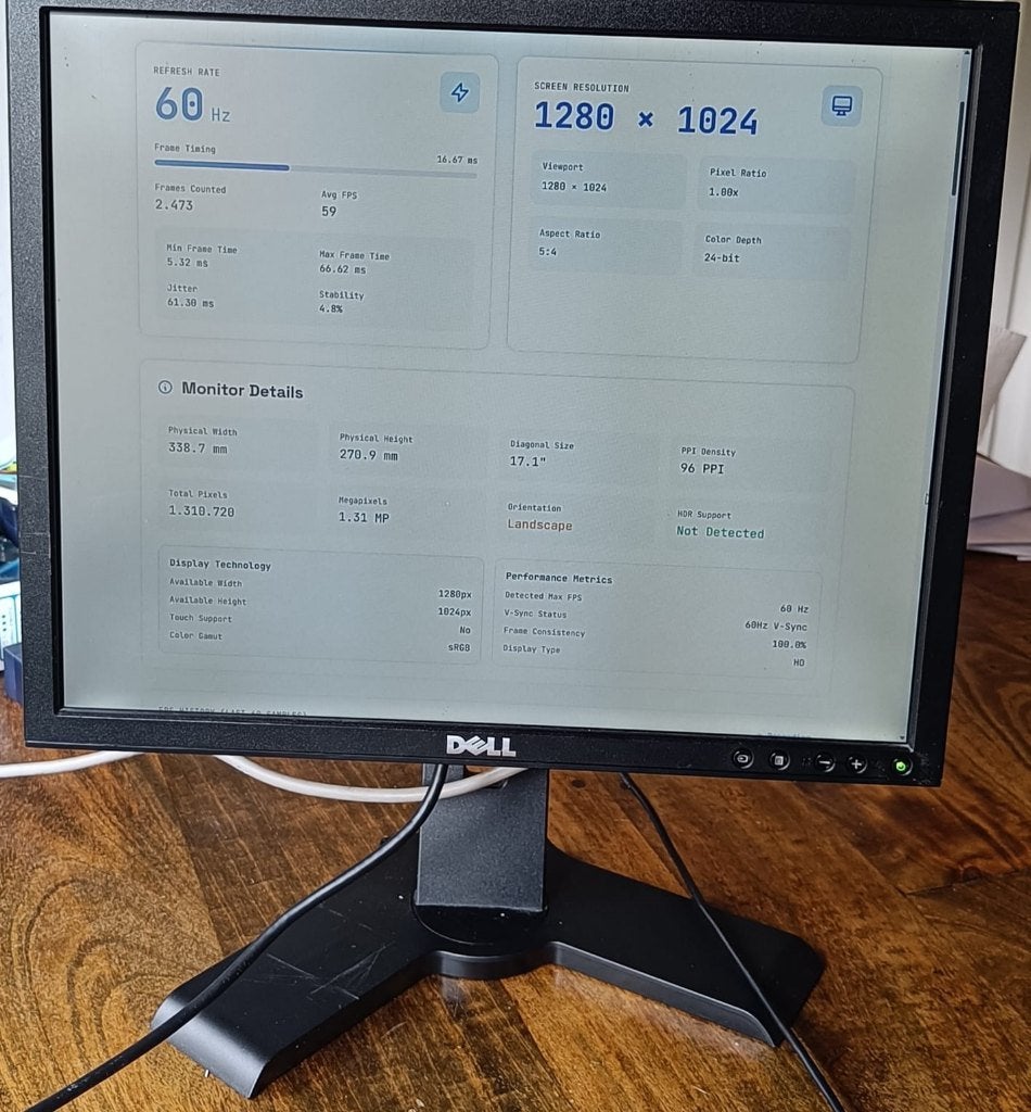 Dell 19 inch LCD monitor, Computers en Software, Monitoren, IPS, Dell, Onbekend, In hoogte verstelbaar