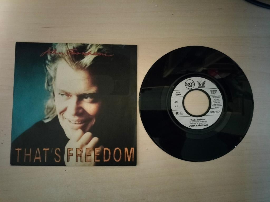 John Farnham - That's freedom / In your hands, Ophalen of Verzenden, Gebruikt