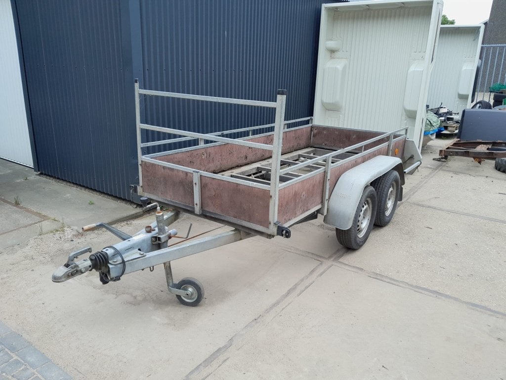 ANSSEMS 2 assige TANDEMASSER/MIDDENASAANHANGWAGEN, Auto diversen, Aanhangers en Bagagewagens, Ophalen, Gebruikt