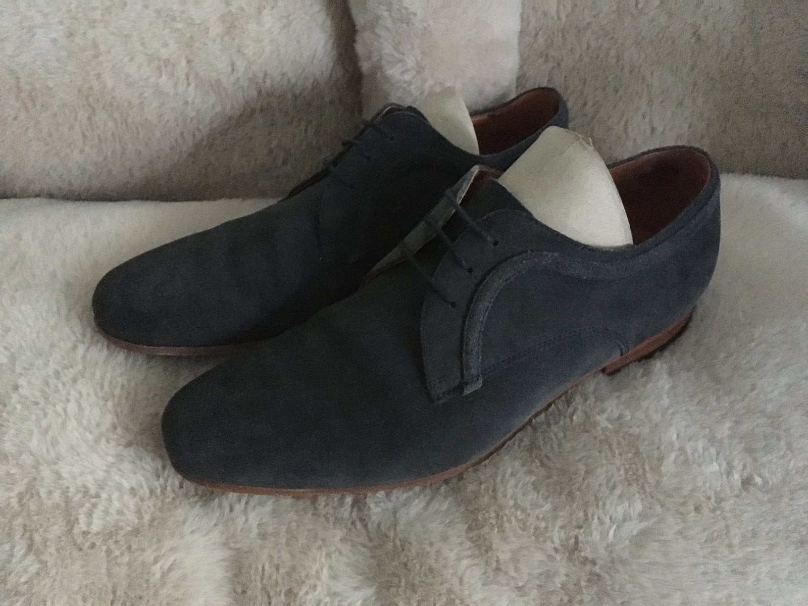Van Lier Blue Gray UK 7 EU 40.5, Blauw, Ophalen of Verzenden, Gedragen, Veterschoenen