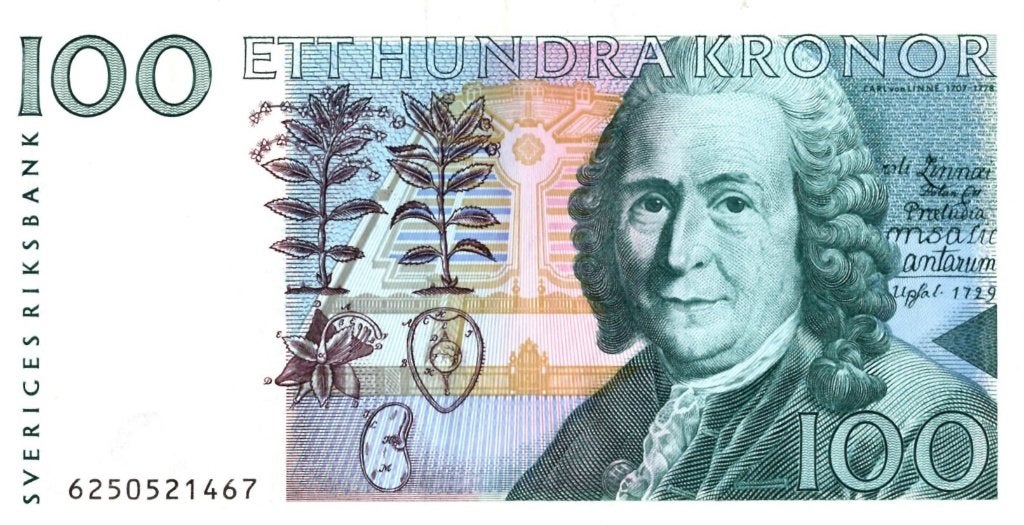 100 Zweedse Kronen biljet., Ophalen of Verzenden, Overige landen, Los biljet