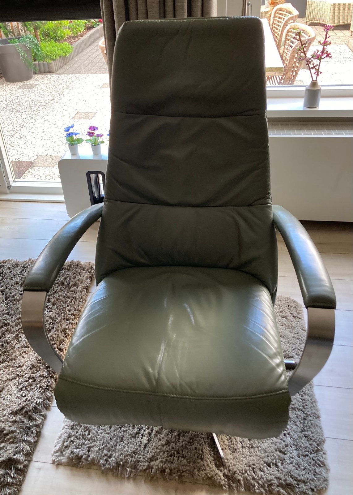 Relaxstoel., Huis en Inrichting, Fauteuils, Ophalen, Gebruikt, Minder dan 75 cm, Leer