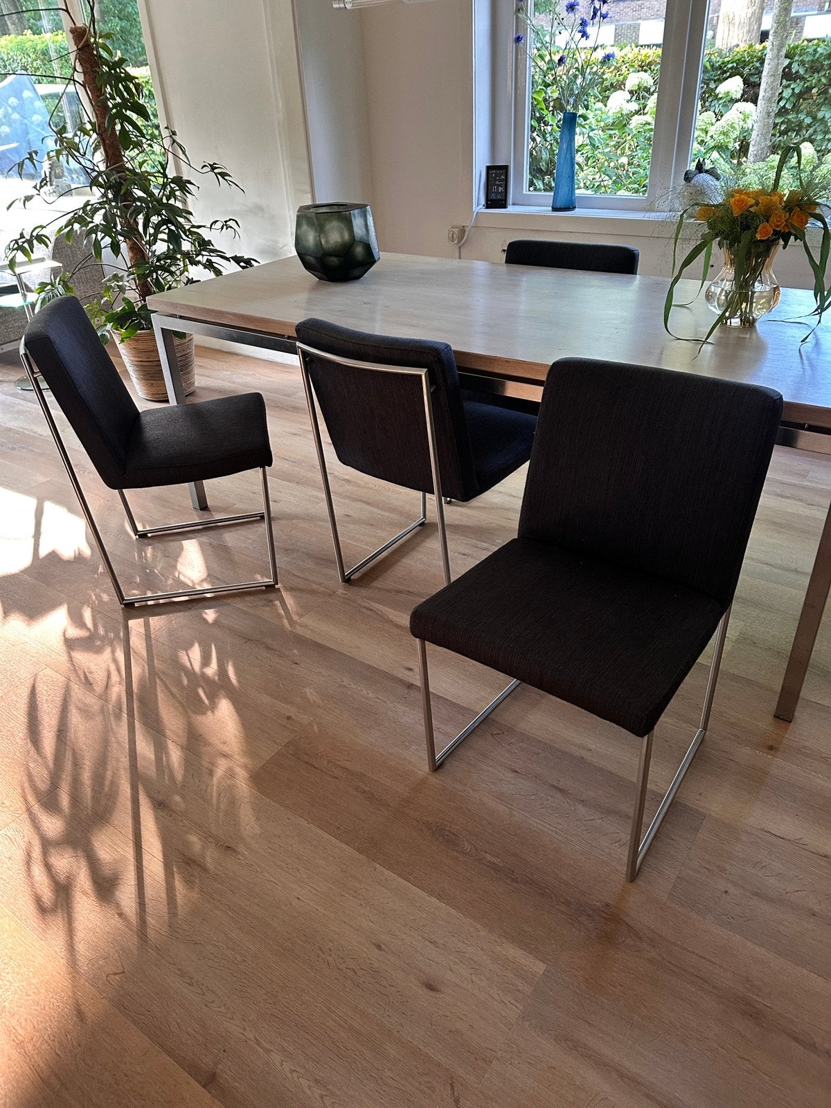 design eetkamerstoelen Harvink model Point, Huis en Inrichting, Stoelen, Ophalen, Overige kleuren, Zo goed als nieuw, Vijf, Zes of meer stoelen