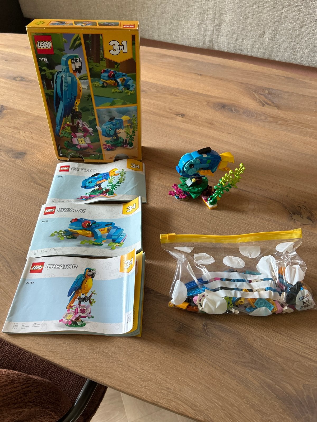 LEGO Creator 31136 Exotische Papegaai 3-in-1, Gebruikt, Lego, Ophalen of Verzenden, Compleet