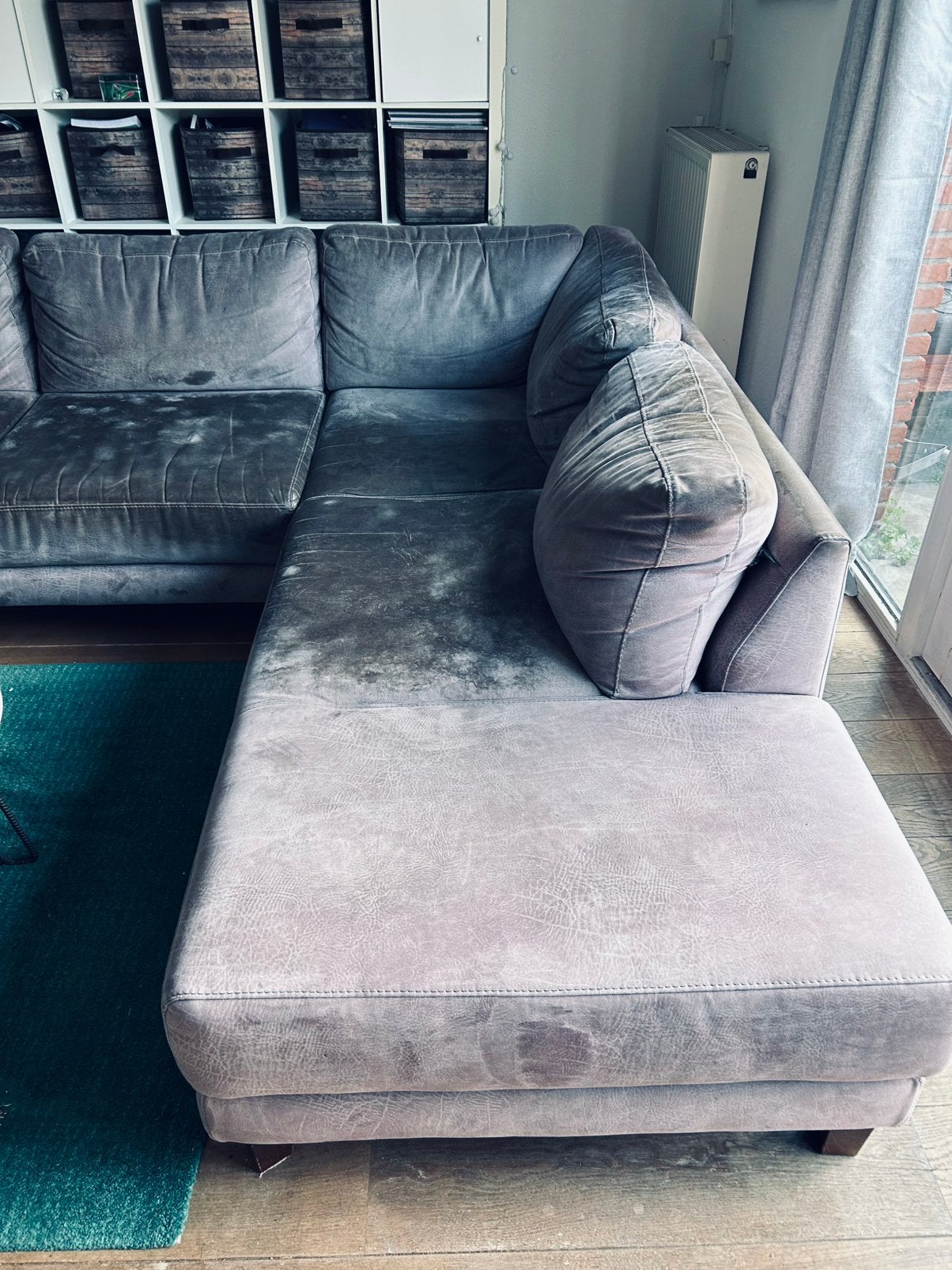 Gratis hoekbank, Ophalen, 250 tot 300 cm, Gebruikt, 100 tot 125 cm