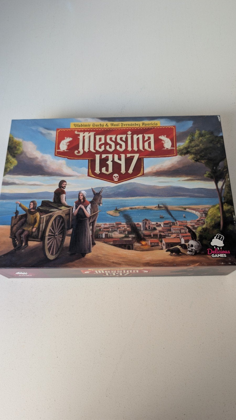 Messina 1347 Bordspel - Strategisch en Compleet, Een of twee spelers, Ophalen of Verzenden, Zo goed als nieuw, Delicious Games