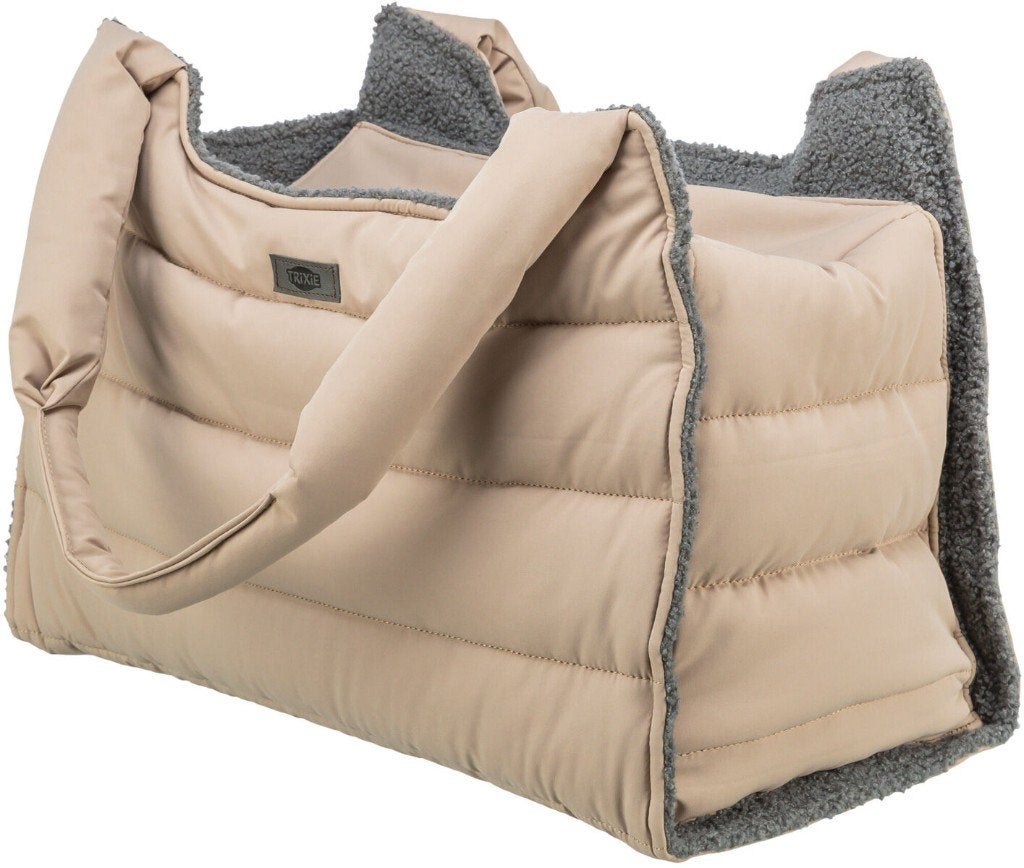 Hondentas Puffer Bag Gina beige -max. draagvermogen tot 6 kg, Dieren en Toebehoren, Trixie, Draagtas/-zak, ., Ophalen of Verzenden
