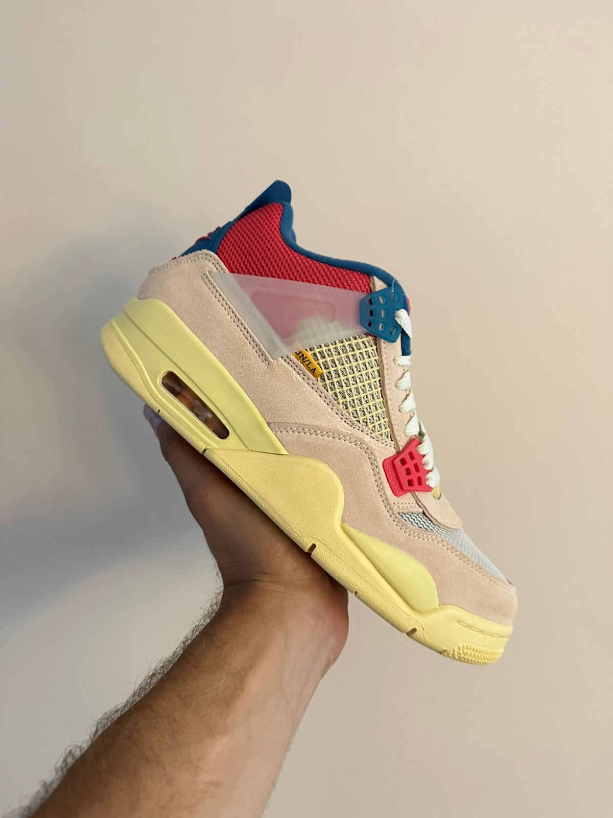 Jordan 4 x Union Guava Ice maat 42.5, Overige kleuren, Nieuw, Ophalen of Verzenden, Sneakers of Gympen