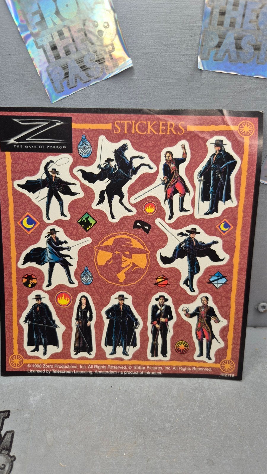Jaren '90 stickervellen: Disney, Zorro, Homeboy, Geronimo, Ophalen of Verzenden