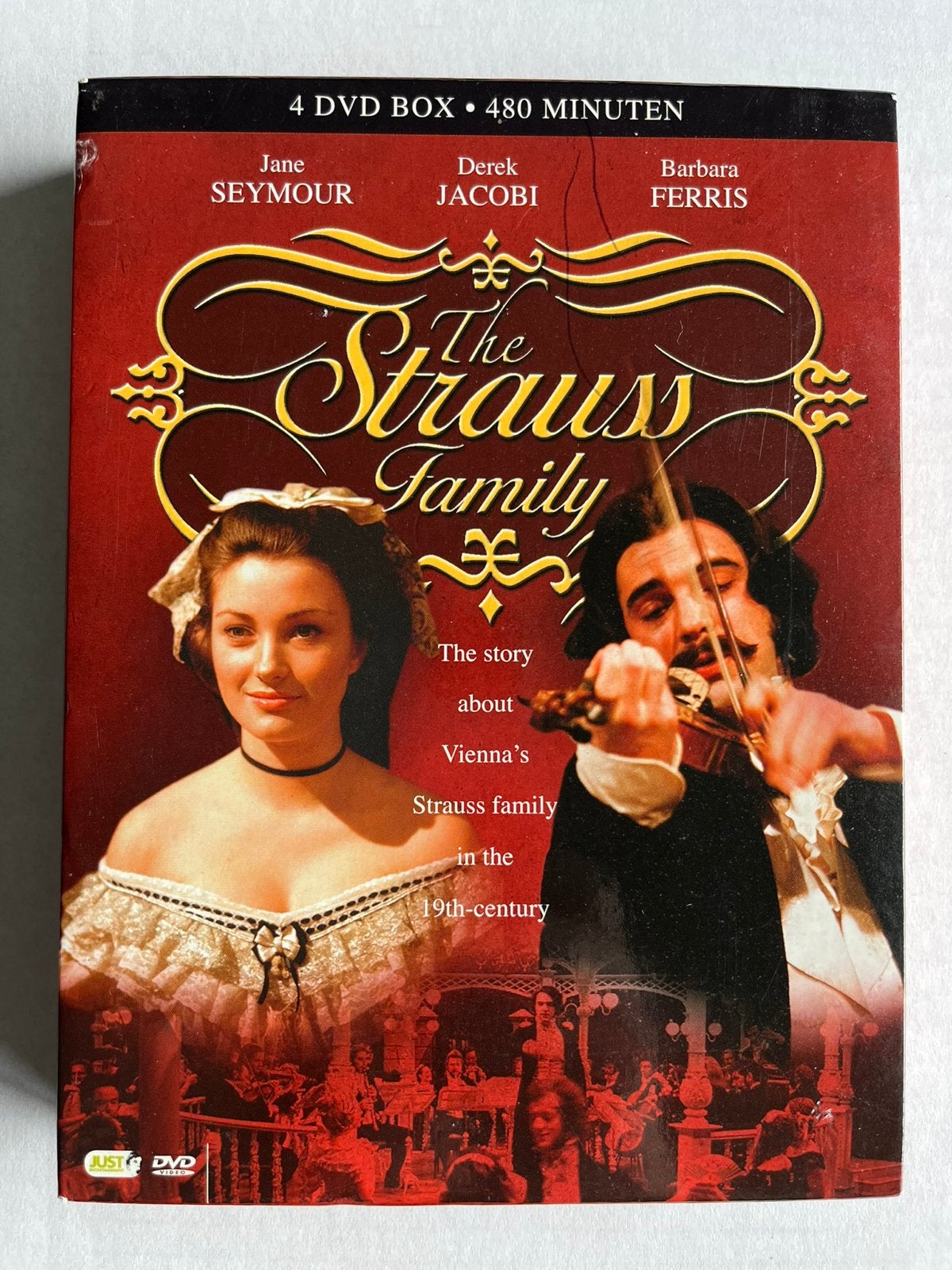 The Strauss Family - 4 DVD Box - 480 minuten, Nederlands, Ophalen of Verzenden, Gebruikt, Engels
