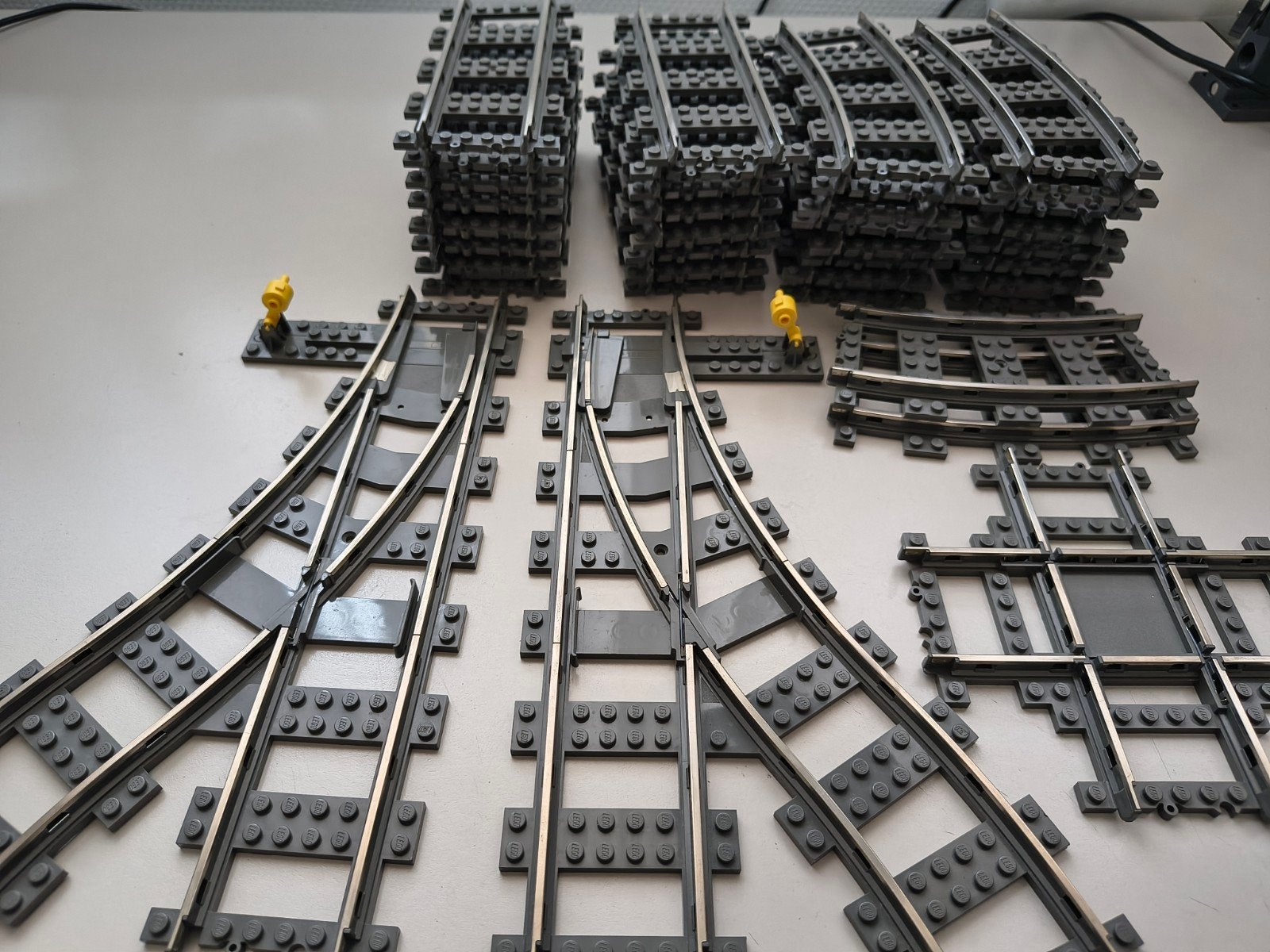 uitbreiding voor Lego trein rails 9 volt met metalen strip, Gebruikt, Overige thema's, Lego, Overige typen