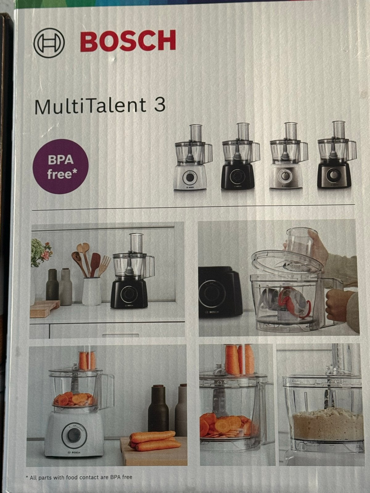 Bosch MultiTalent 3 Keukenmachine - BPA-vrij, Ophalen, Nieuw