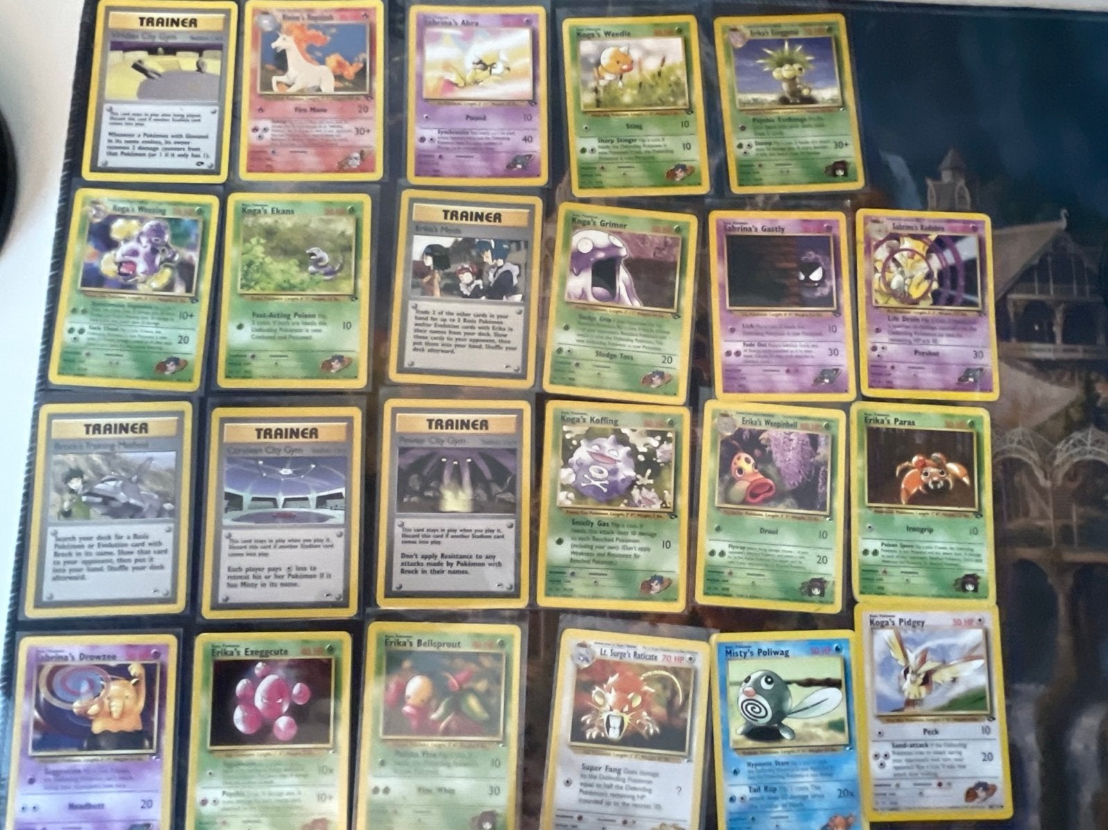 23 Gym Heroes & Gym Challenge Pokémon kaarten, Ophalen of Verzenden, Gebruikt, Meerdere kaarten