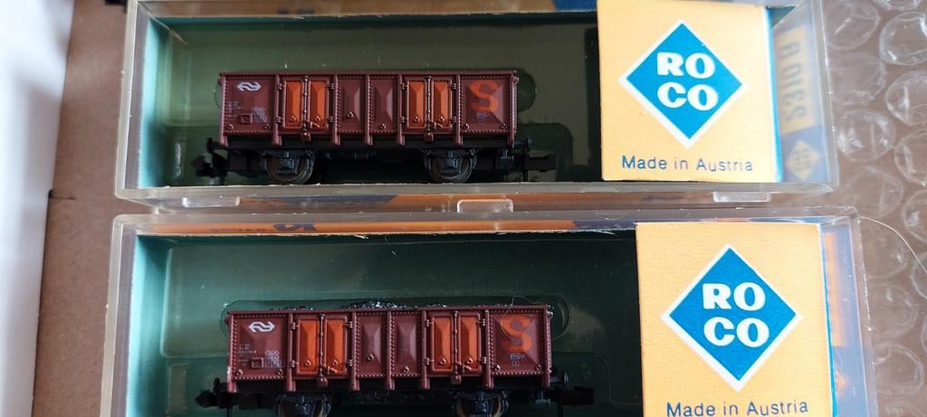 NLK 0415 HOGE NS BAKWAGONS 1/160, Gelijkstroom, Wagon, Ophalen of Verzenden, Roco