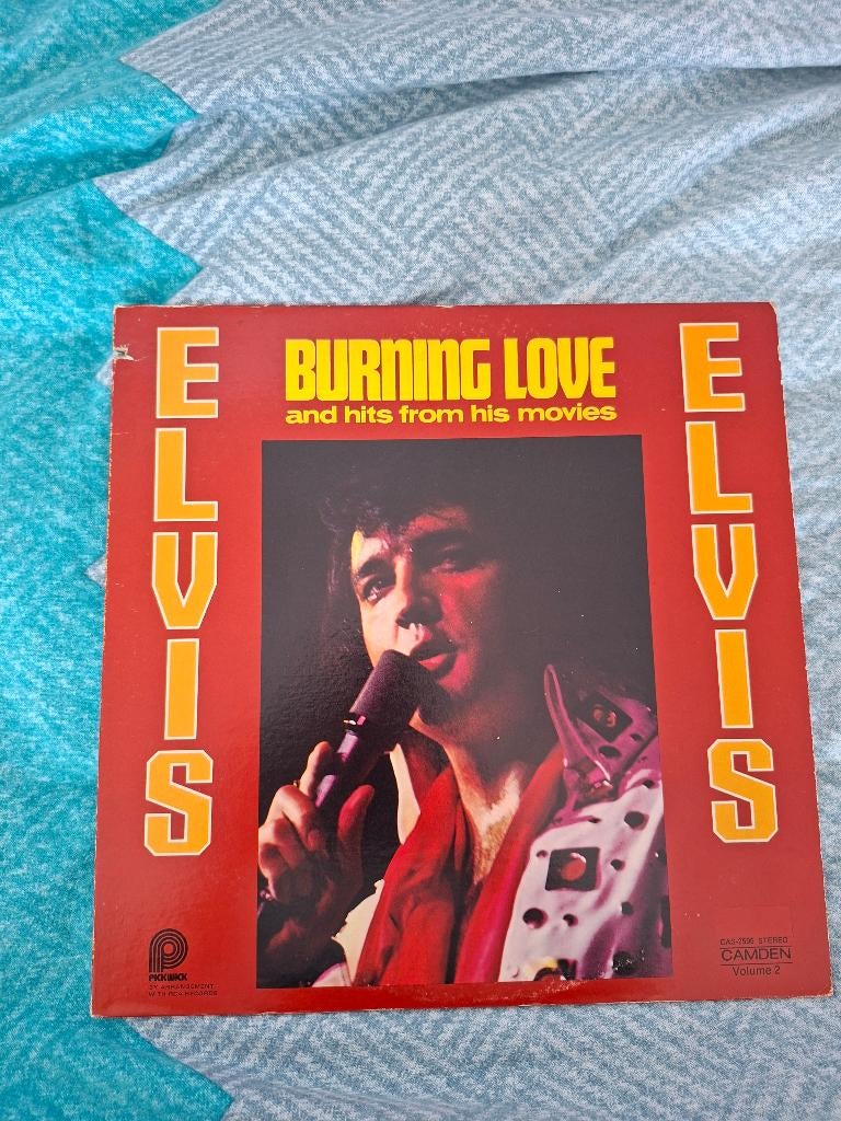 Elvis Presley - Burning Love (USA Persing), Ophalen of Verzenden, Zo goed als nieuw, 12 inch