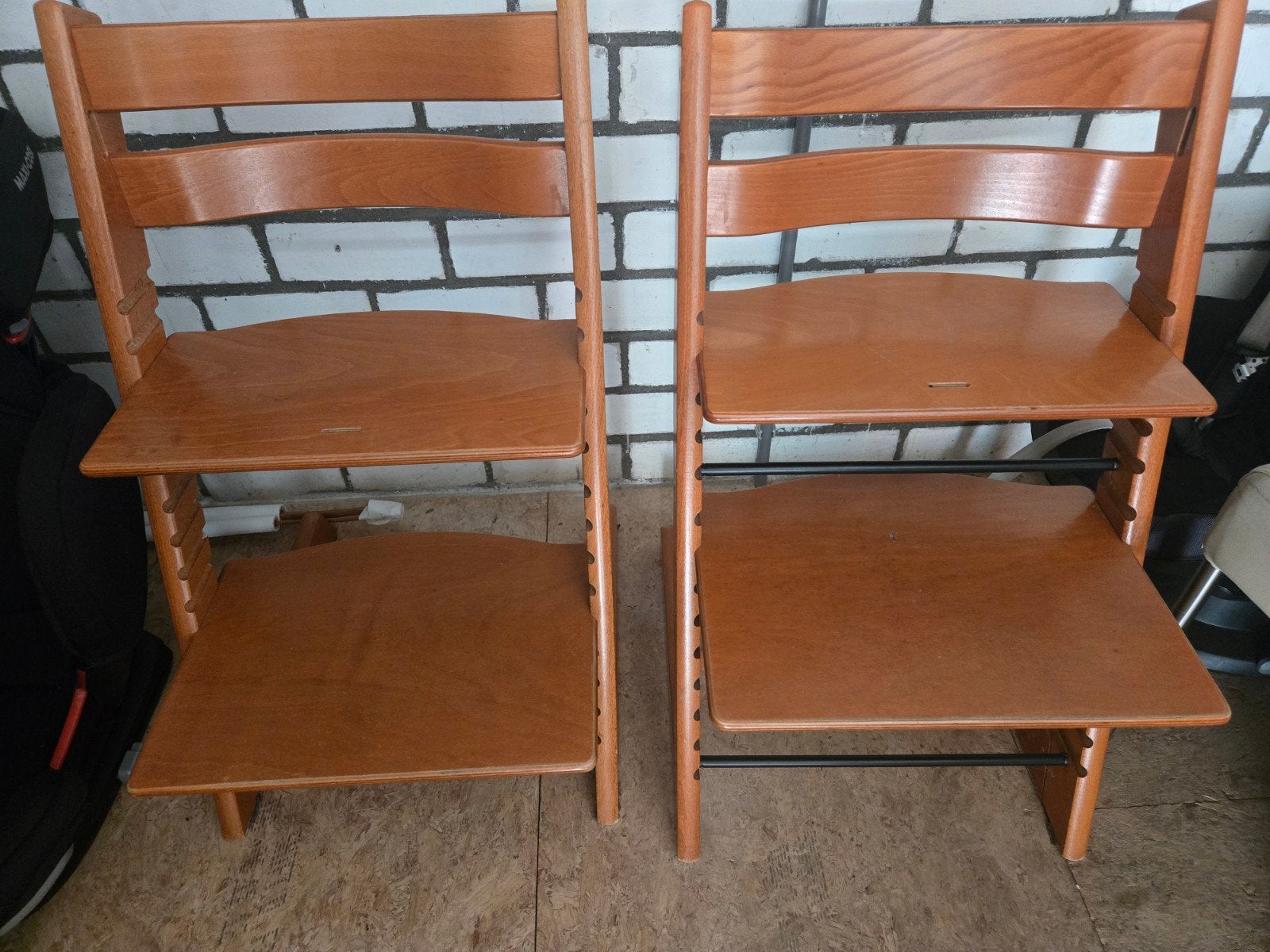 Stokke Tripp Trapp meegroeistoel, gebruikt maar in go, Ophalen, Gebruikt, Meegroeistoel, Aanschuifbaar