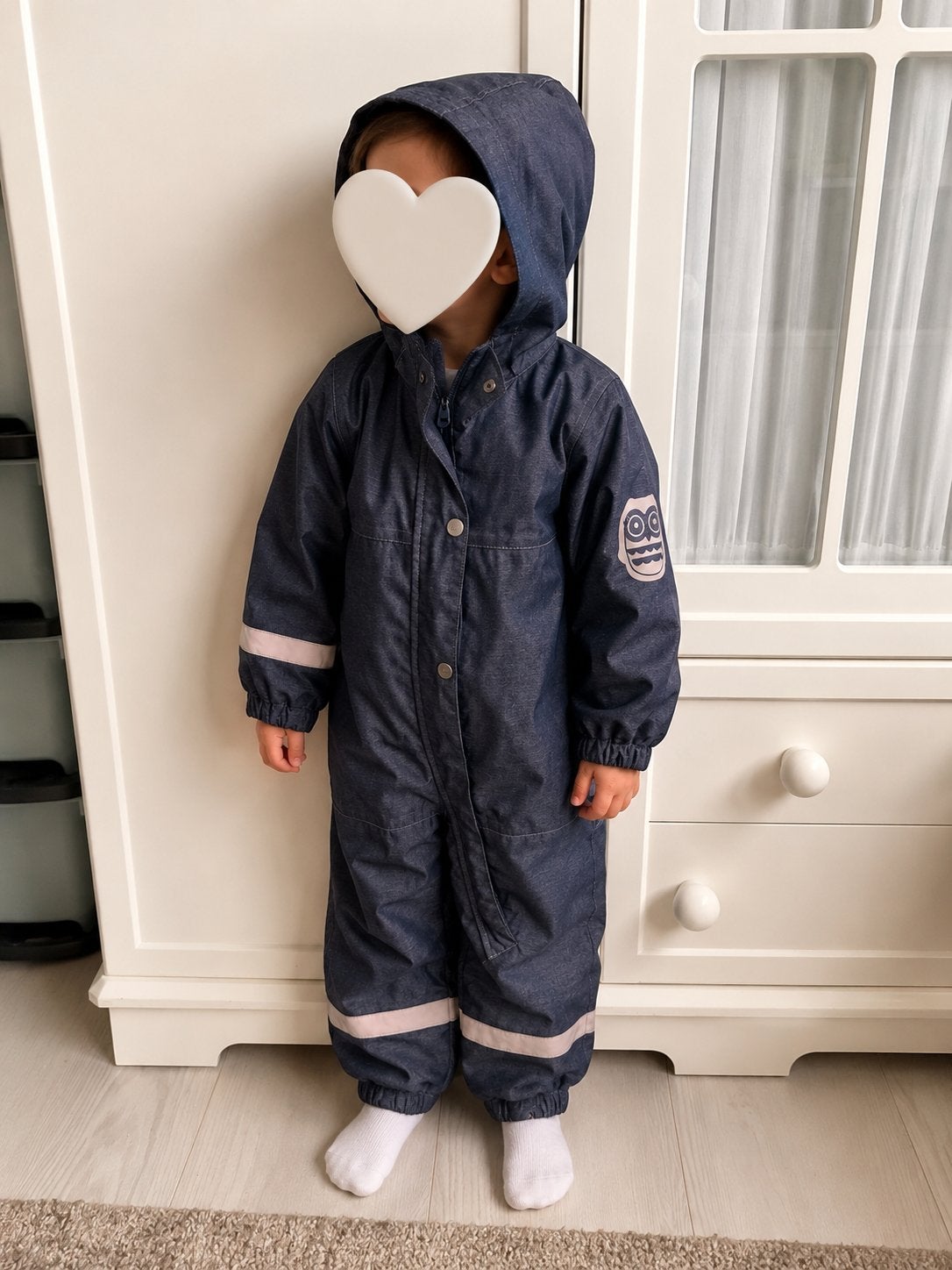 H&M regenpak/overall maat 86, Ophalen of Verzenden, Zo goed als nieuw, Jongetje of Meisje, Jasje