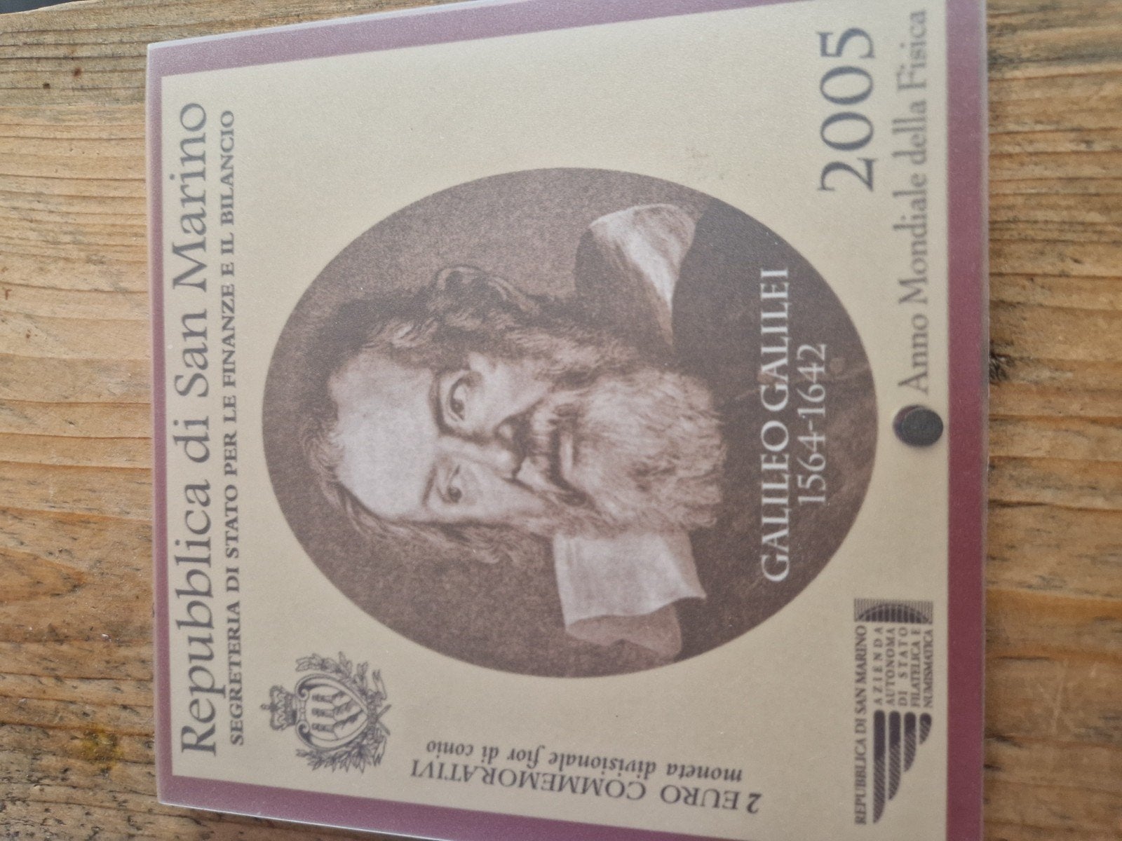 San Marino 2 Euro Galileo Galilei 2005, Postzegels en Munten, Munten | Europa | Euromunten, Ophalen of Verzenden, San Marino, 2 euro
