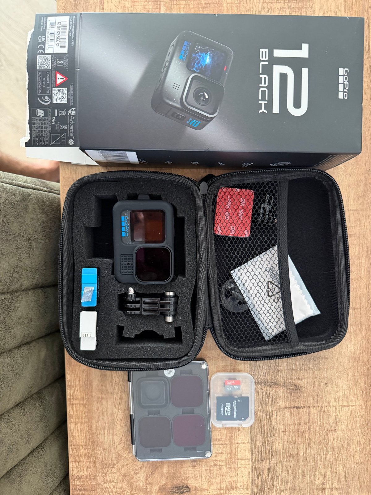 GoPro HERO12 Black actiecamera met accessoires + garantie, Ophalen of Verzenden, Nieuw, GoPro
